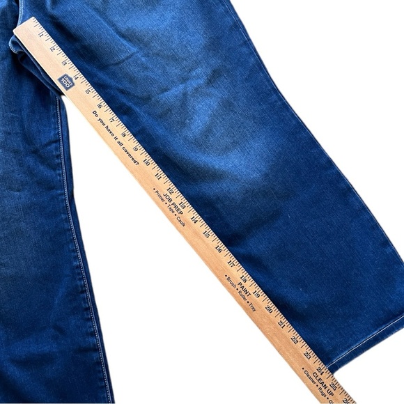 Good American Good Petite Straight Leg Jeans Denim Sz 14 /32 Blue383 - Picture 5 of 7